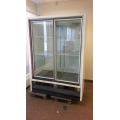 White Commercial 2 Glass Door Cooler Refrigerator